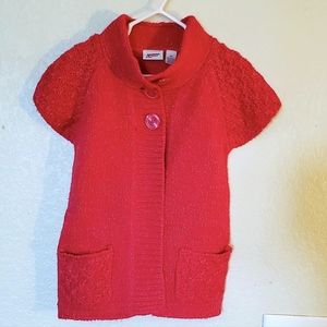 5T Hot Pink Sparkly Arizona cardigan vest